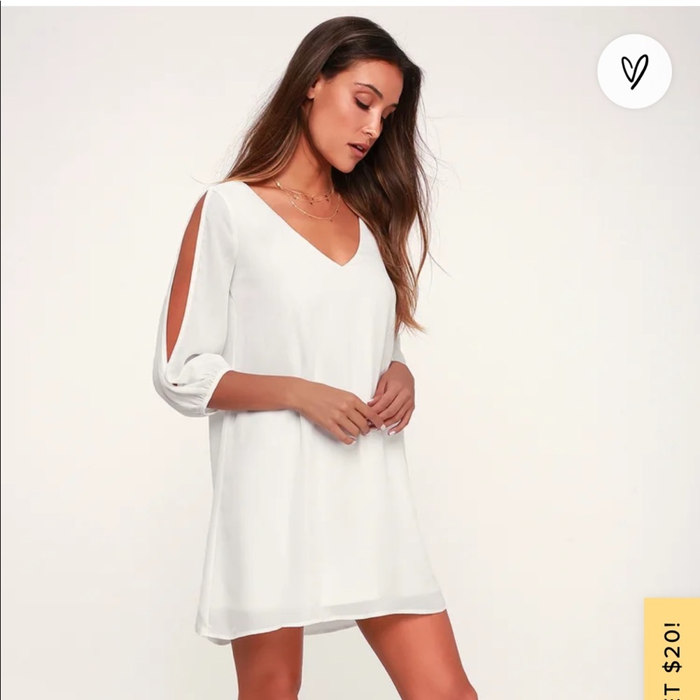 Shifting Dears Ivory Long Sleeve Dress